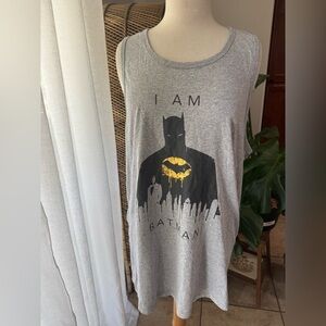 Gray Batman Graphic Tank Top